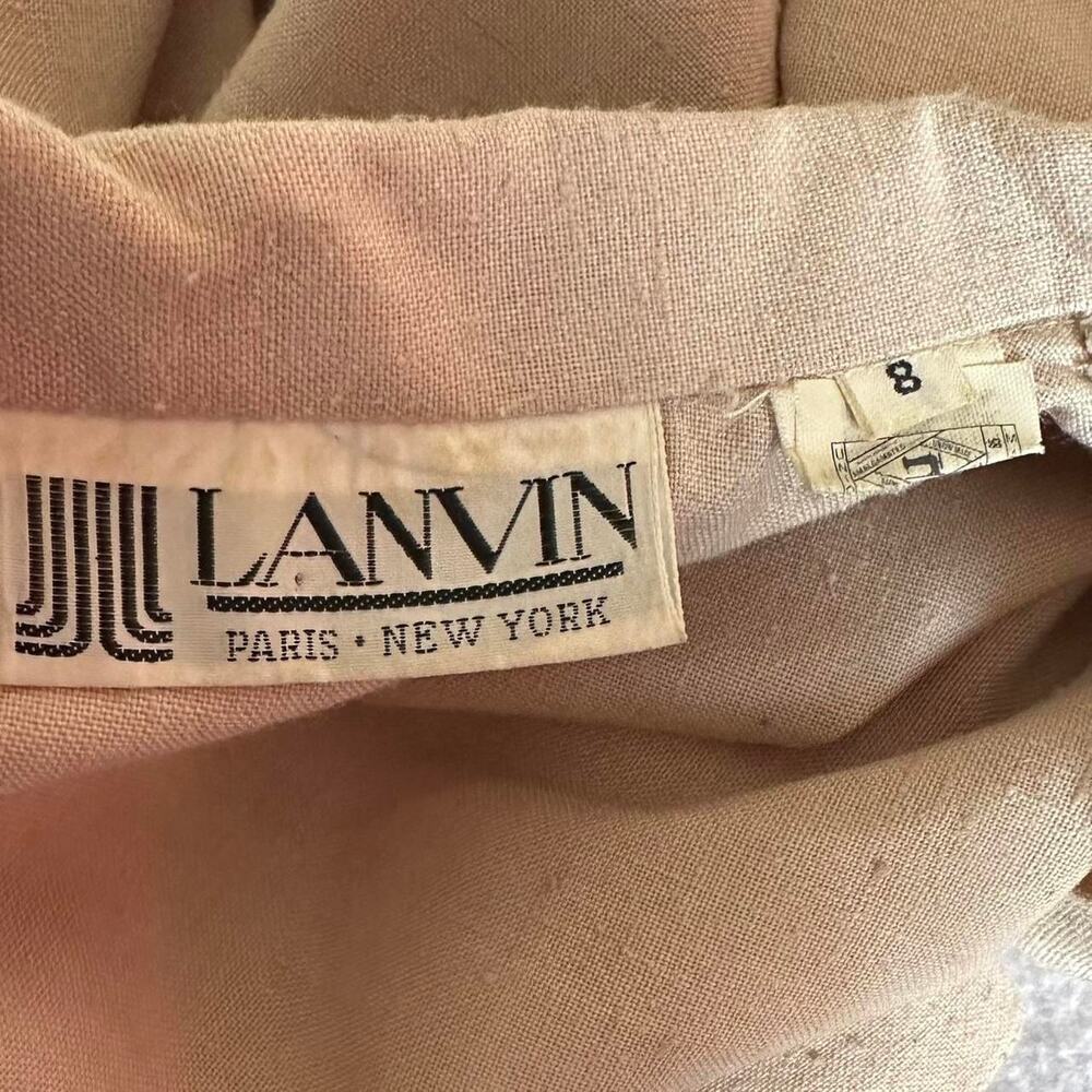 Lanvin Vintage Beige Shirt Dress - Picture 7 of 8